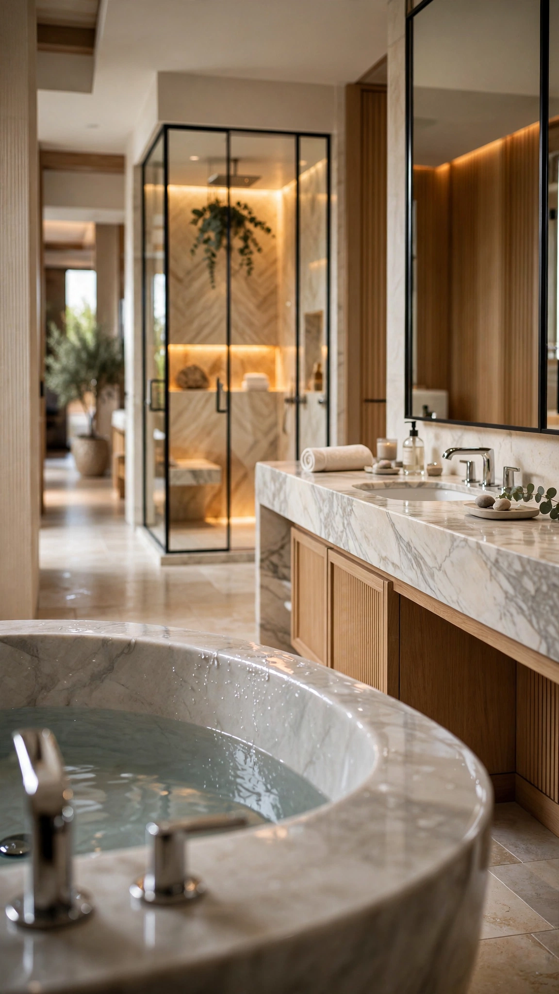Luxury 5-Star Hotel Bathroom — UGC video ad background environment by Crisp UGC Ads