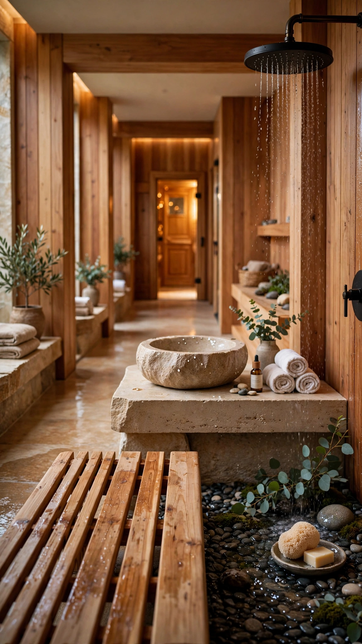 Scandinavian Sauna & Wellness Bath — UGC video ad background environment by Crisp UGC Ads