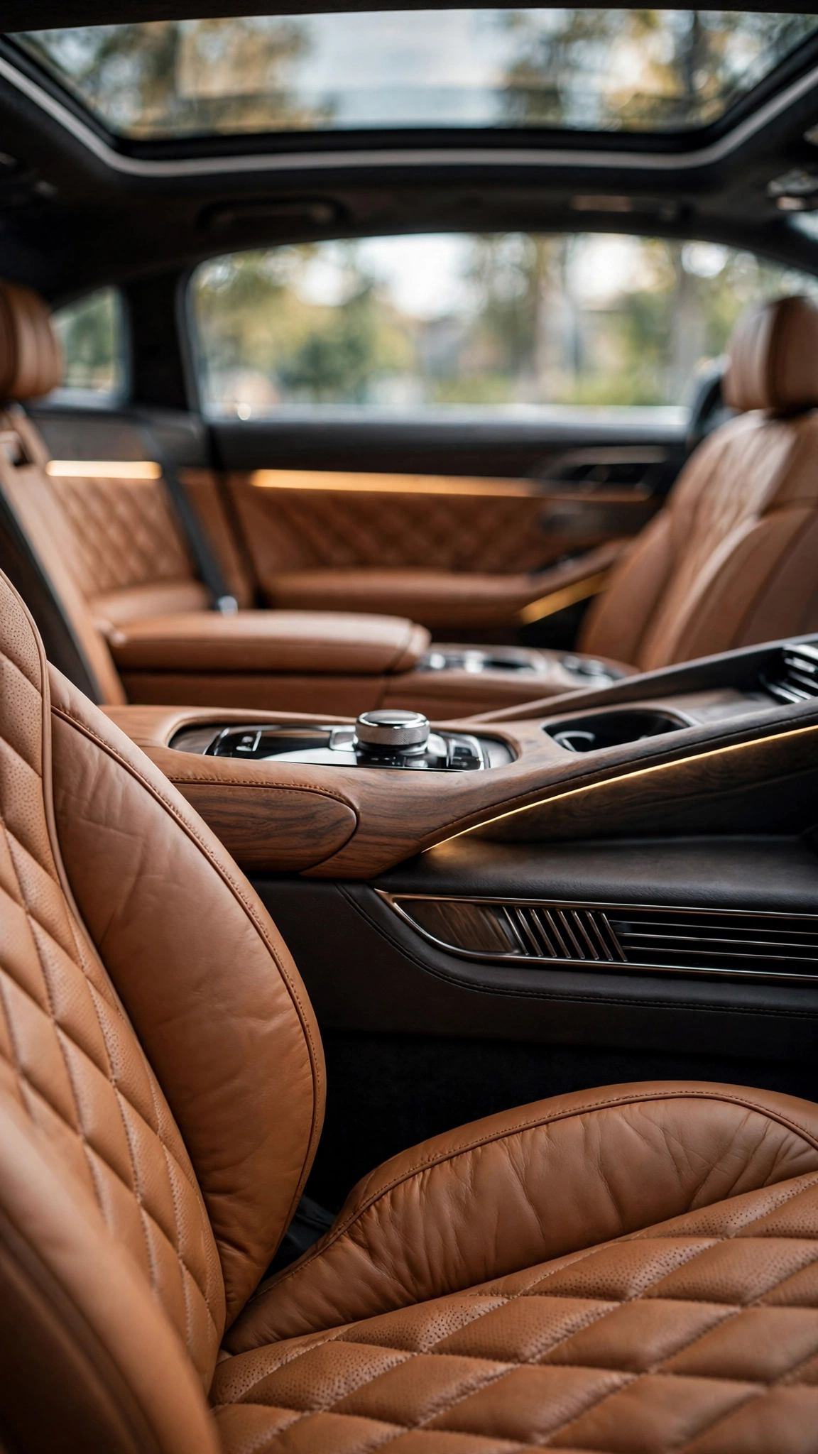 Luxury Executive Sedan Interior — UGC video ad background environment by Crisp UGC Ads