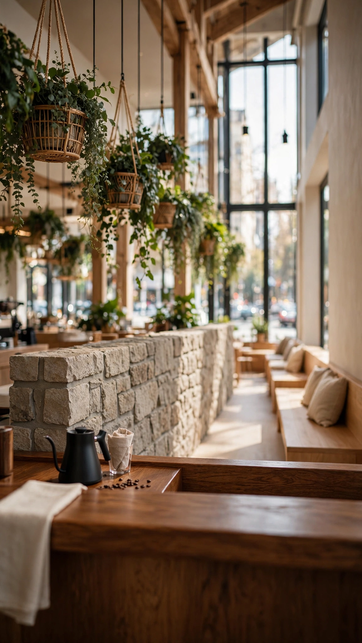 Neighborhood Artisan Coffee Bar — UGC video ad background environment by Crisp UGC Ads