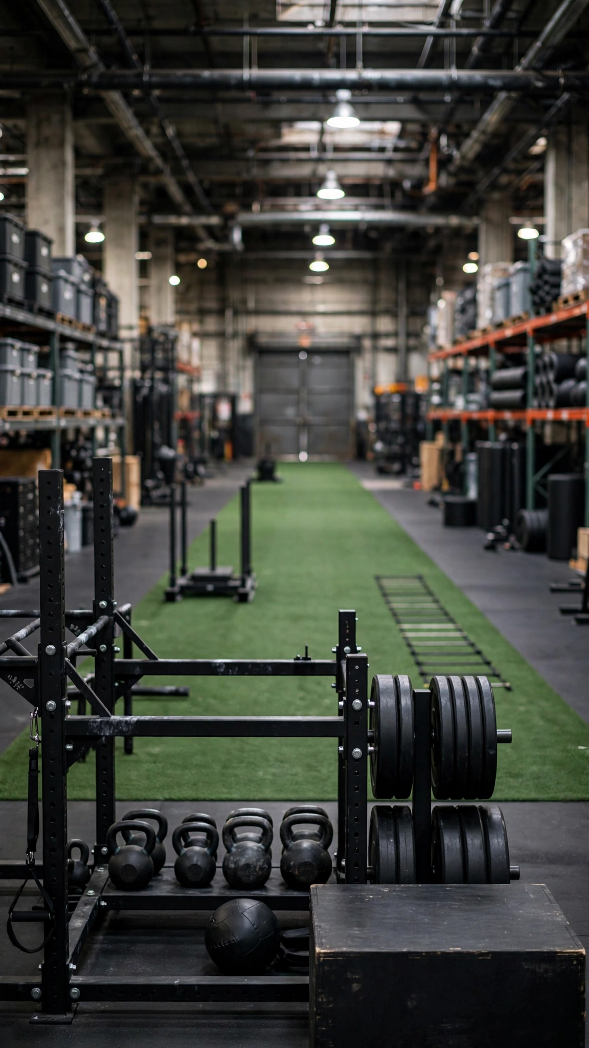 High-Energy CrossFit & HIIT Box — UGC video ad background environment by Crisp UGC Ads