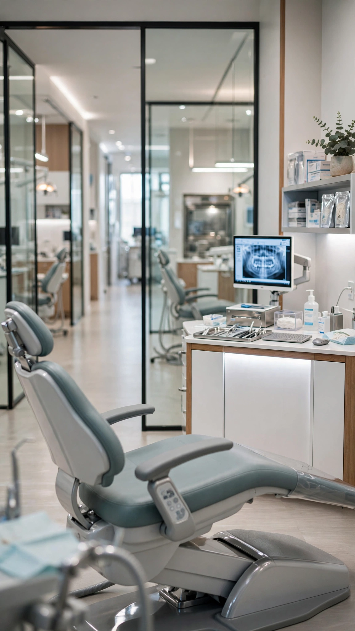 High-Tech Dental Surgery Studio — UGC video ad background environment by Crisp UGC Ads