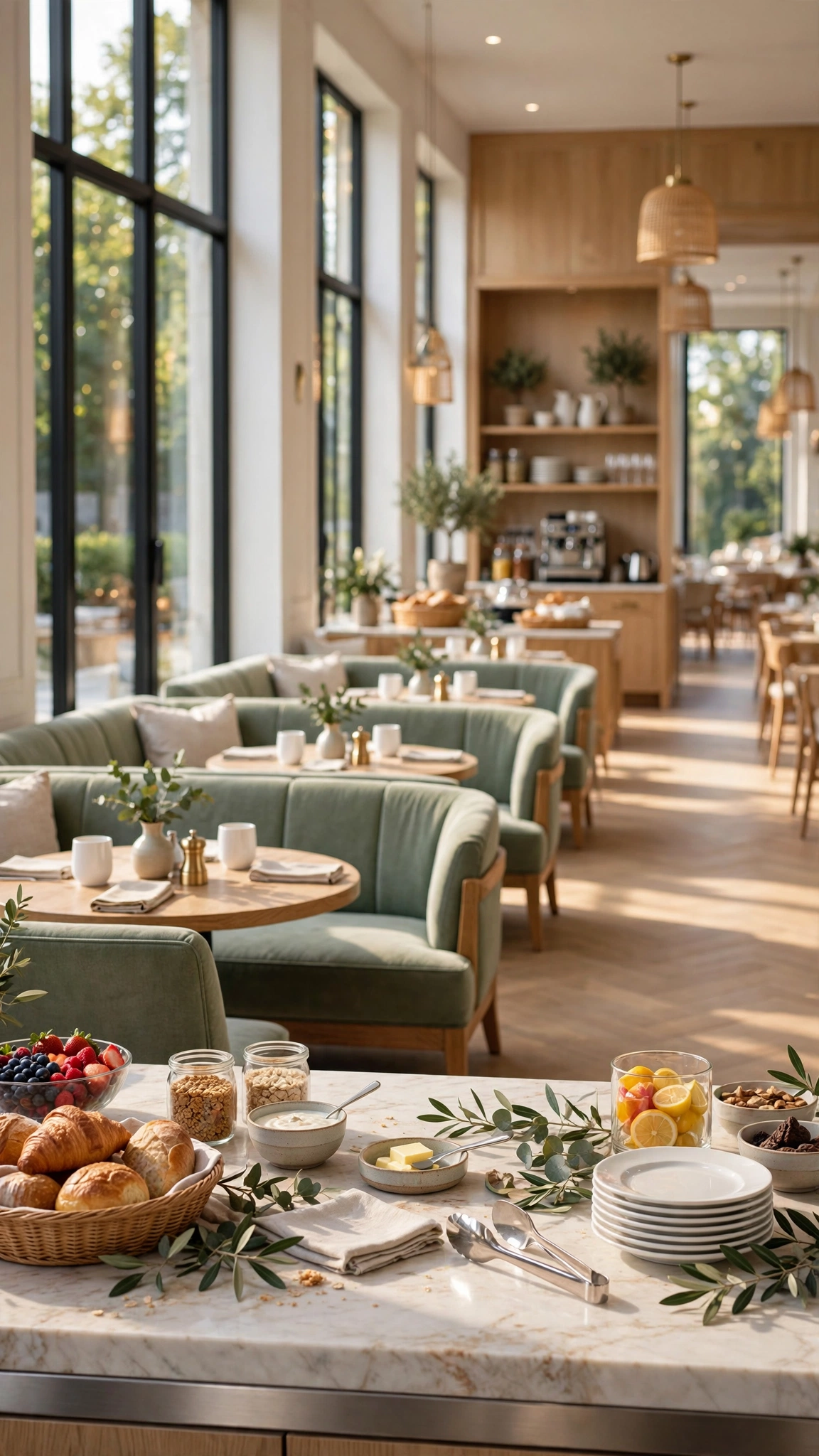 Sunny Hotel Breakfast Veranda — UGC video ad background environment by Crisp UGC Ads