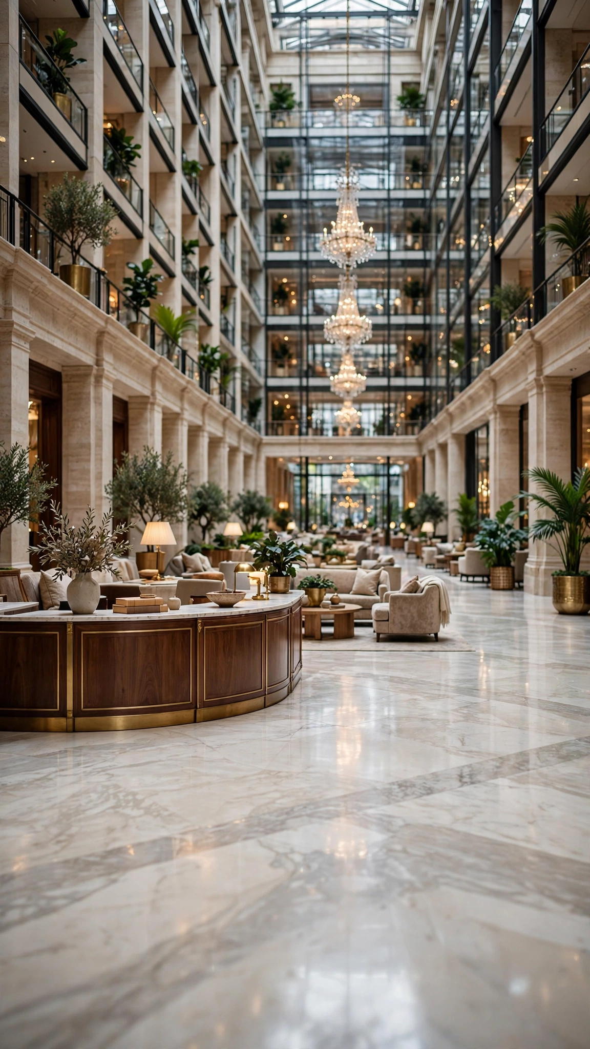 Palatial Hotel Grand Lobby — UGC video ad background environment by Crisp UGC Ads