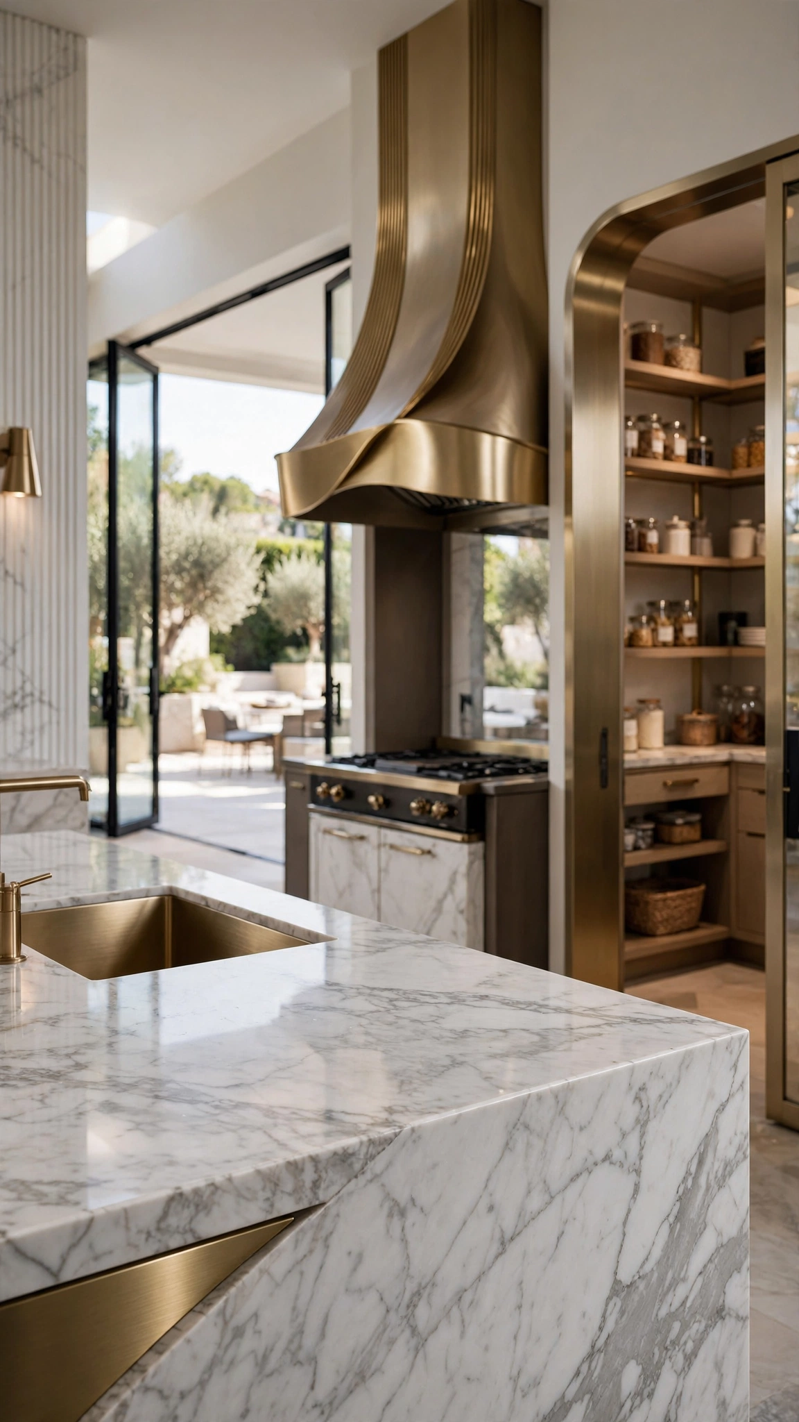 Luxury Marble Kitchen — UGC video ad background environment by Crisp UGC Ads