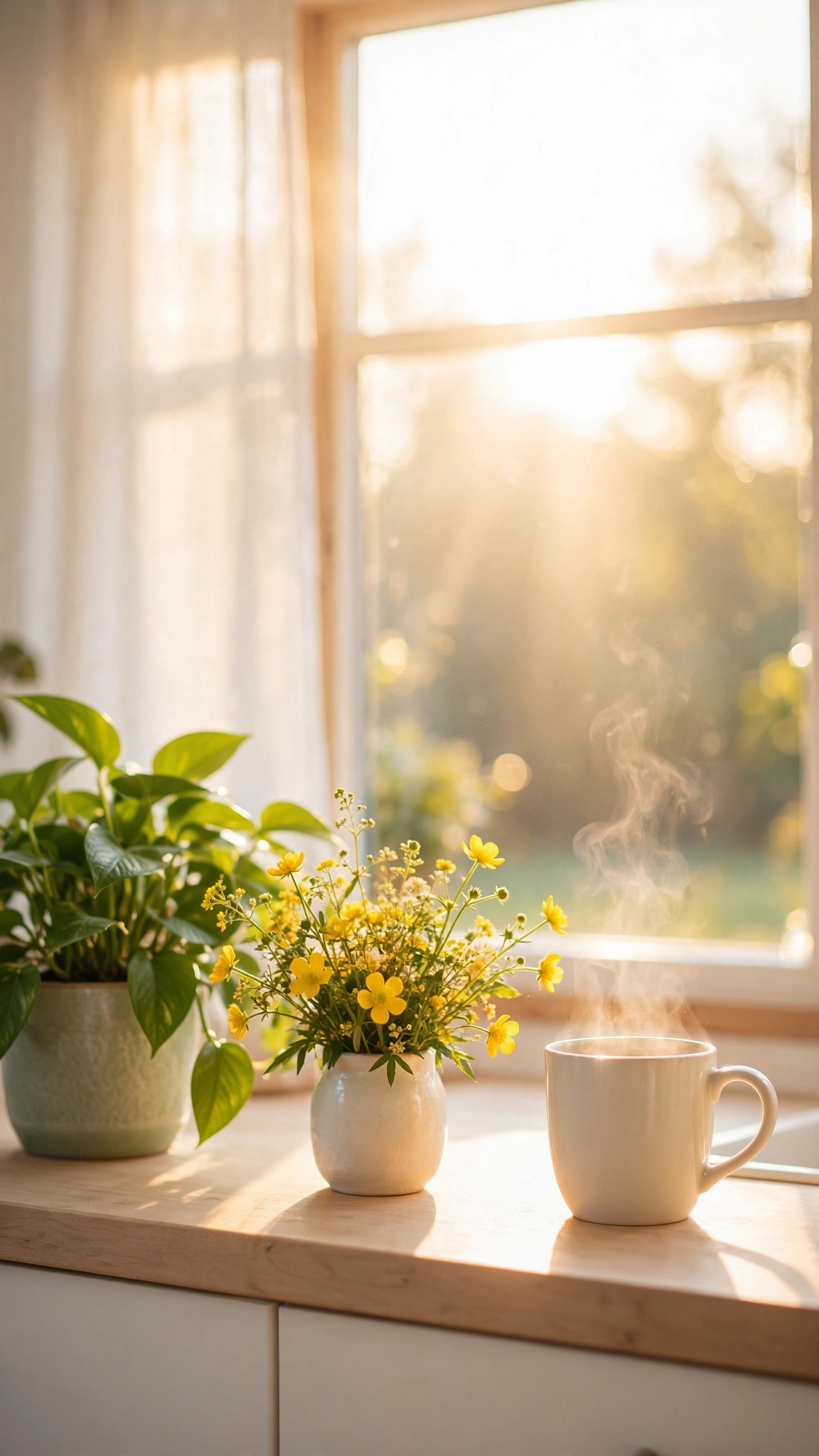 Sunlit Kitchen Window — UGC video ad background environment by Crisp UGC Ads