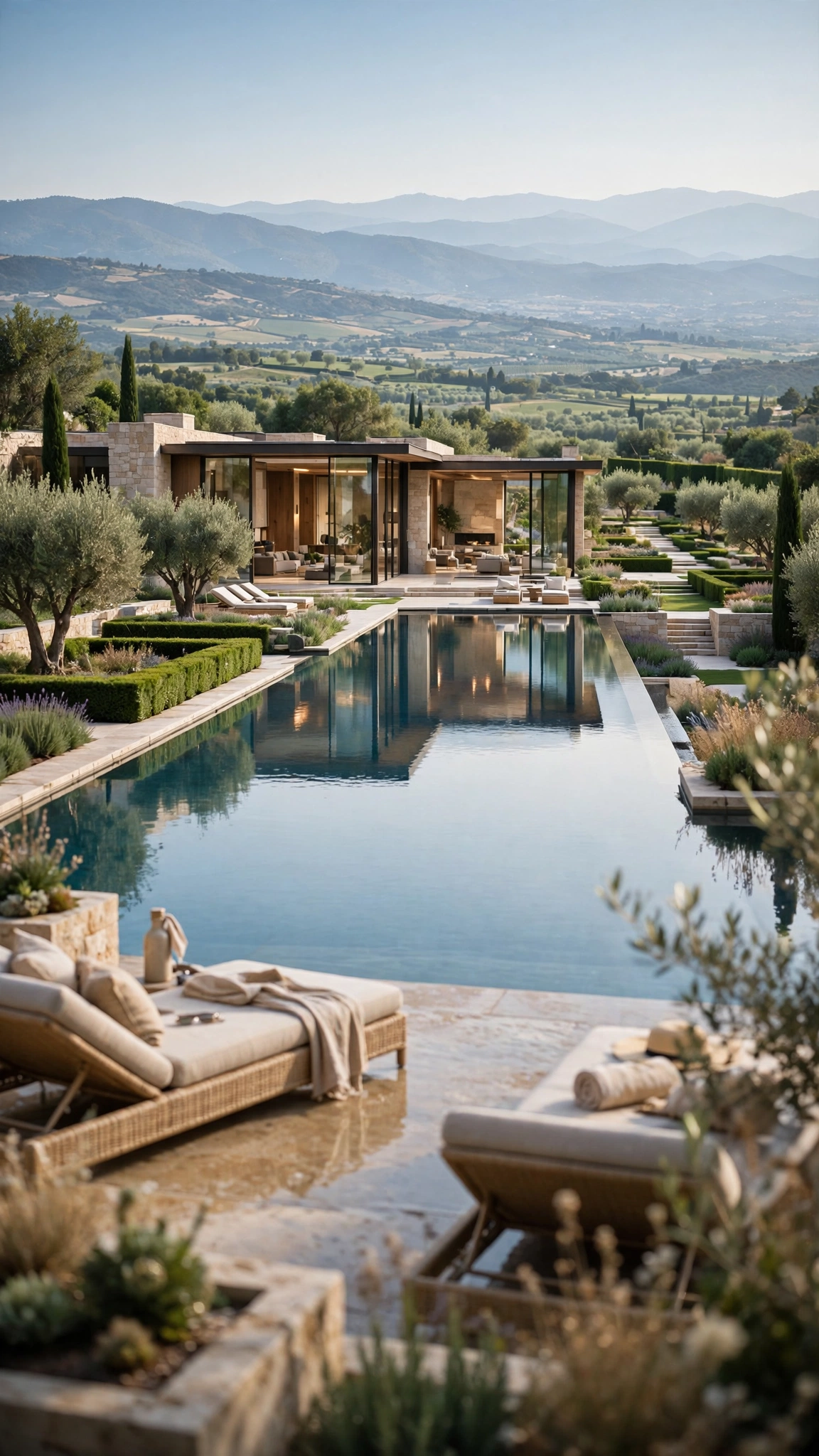 Estate Architectural Pool Pavilion — UGC video ad background environment by Crisp UGC Ads