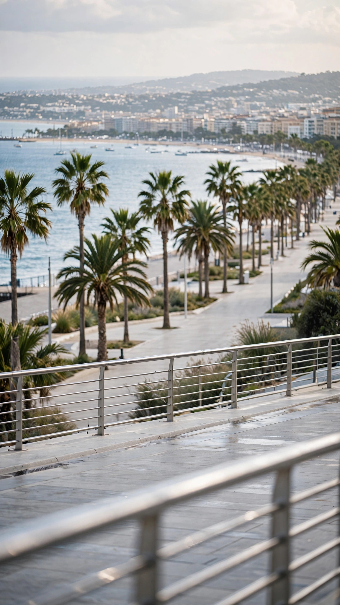 Palm-Lined Seafront Promenade — UGC video ad background environment by Crisp UGC Ads
