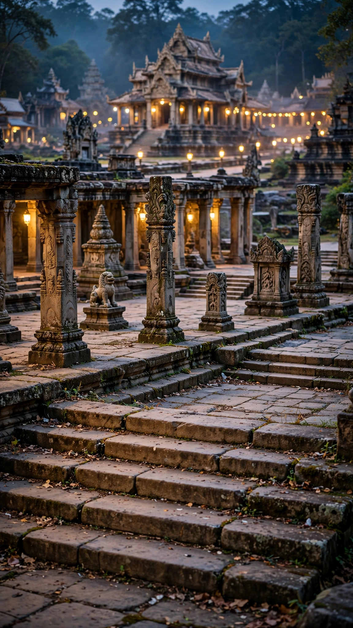 Majestic Asian Temple Grounds — UGC video ad background environment by Crisp UGC Ads