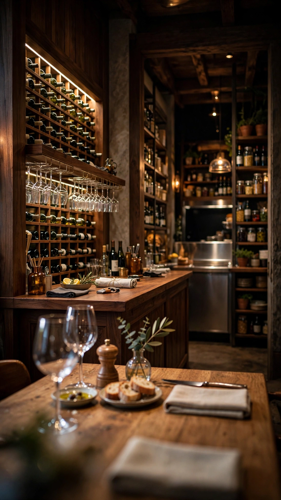 Rustic European Wine Bistro — UGC video ad background environment by Crisp UGC Ads